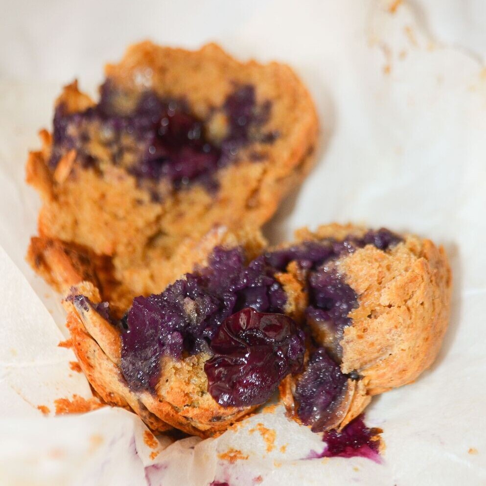Muffins de arándanos