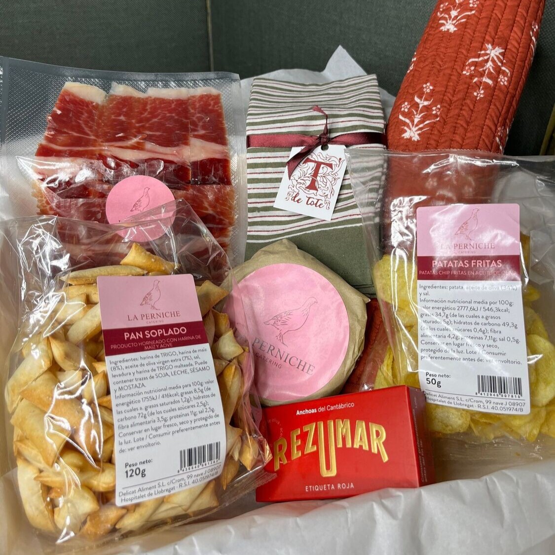 Caja aperitivo con individual de tdtote