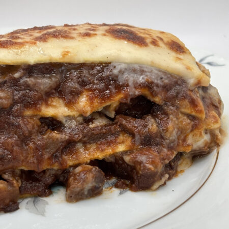 Lasaña de ragú de jabalí (Bandeja de 1.400 kg aprox)