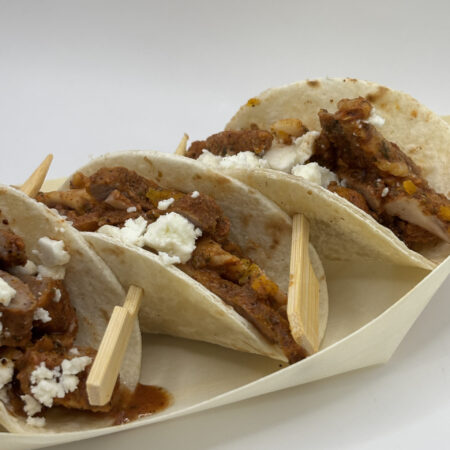 Taquitos de aguja "al pastor"